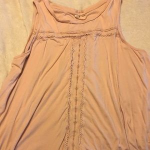 Gap light pink/taupe tank